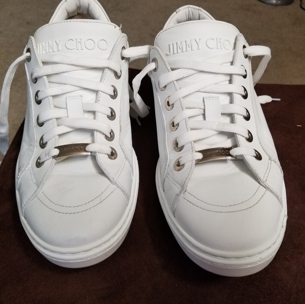 Jimmy Choo white sneakers Shoes Men size 9 US